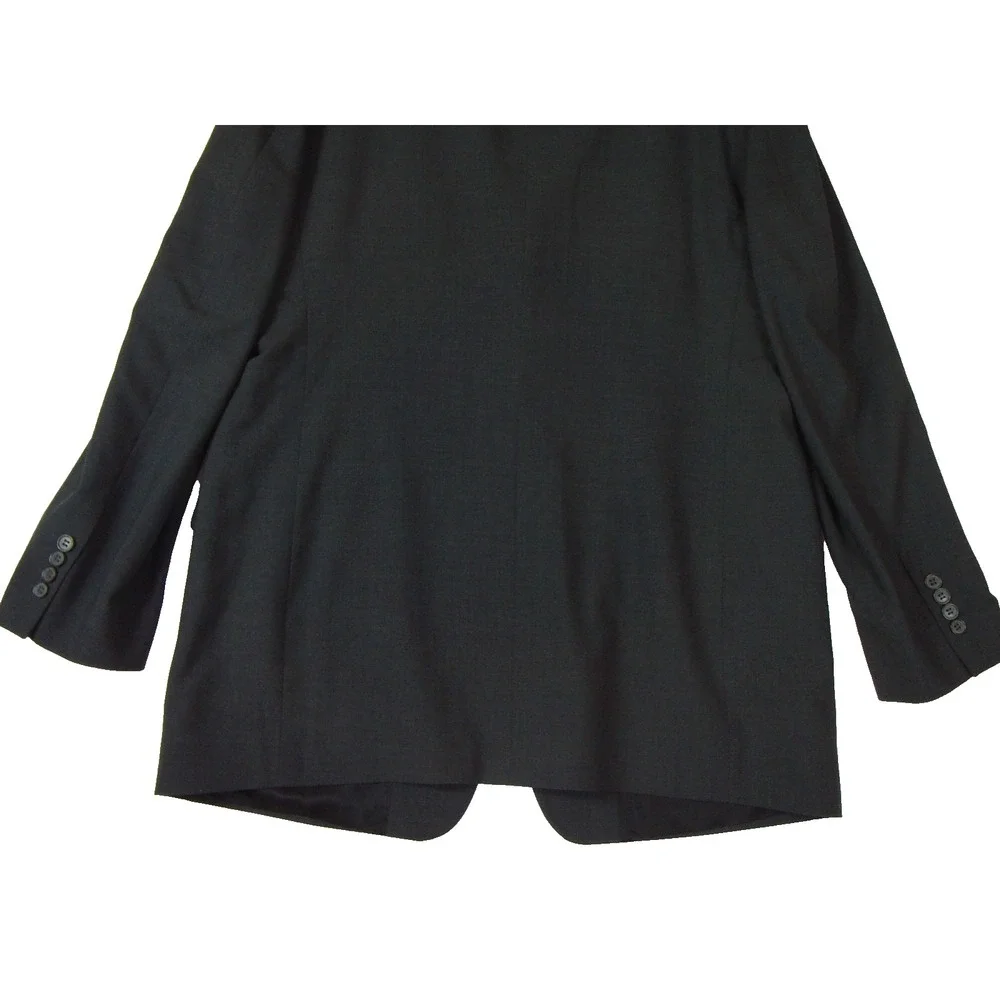 Brooks Brothers 100% Worsted Wool Blazer Jacket‎ Black Sz 43 L Union Made USA